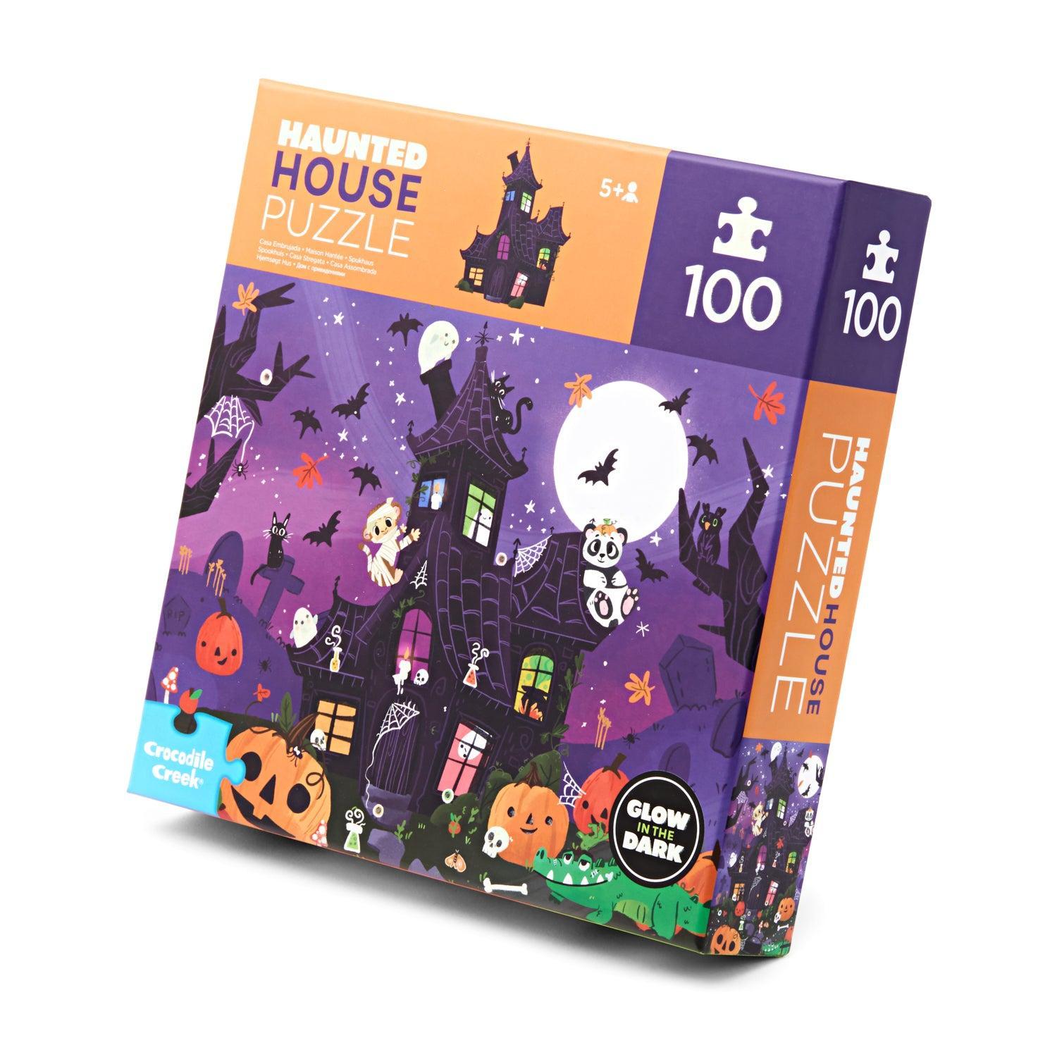 Glow in the Dark Haunted House 100-Piece Puzzle